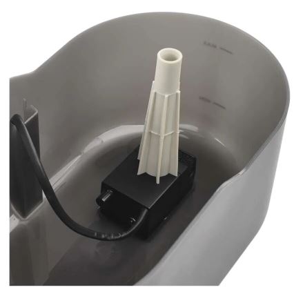 Fuente de agua para mascotas 2,6 l/5V gris