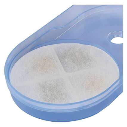 Fuente de agua para mascotas 2,6 l/5V gris