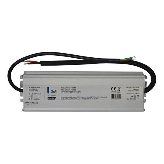 Fuente de alimentación conmutada para tiras LED 150W/12V IP67