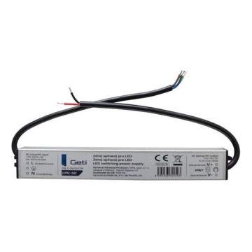 Fuente de alimentación conmutada para tiras LED 50W/12V IP67