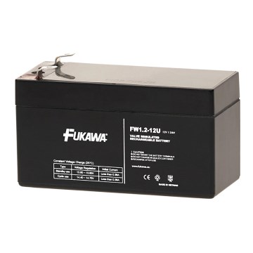 FUKAWA FW 1,2-12 U - Acumulador de plomo 12V/1,2Ah/faston 4,7mm