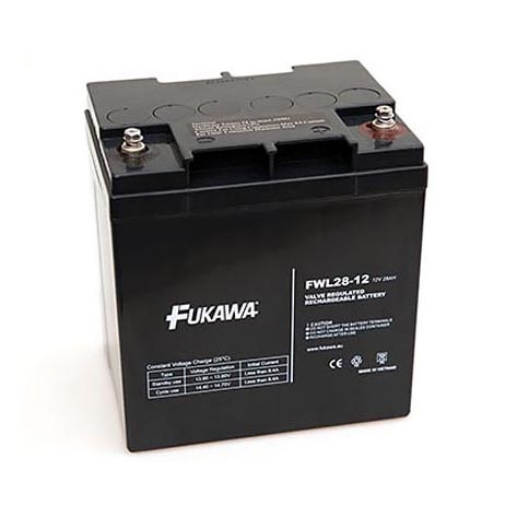 FUKAWA FWL 28-12 - Acumulador de plomo 12V/28Ah/rosca M5