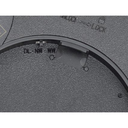 Fulgur 42362 - Plafón LED NOMY LED/24W/230V 3000/4000/6000K IP40 diá. 30 cm negro