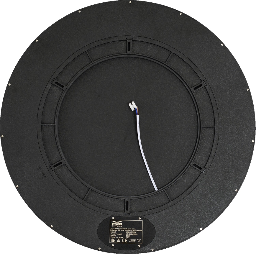 Fulgur 42366 - Plafón LED NOMY LED/50W/230V 3000/4000/6000K IP40 diá. 60 cm negro