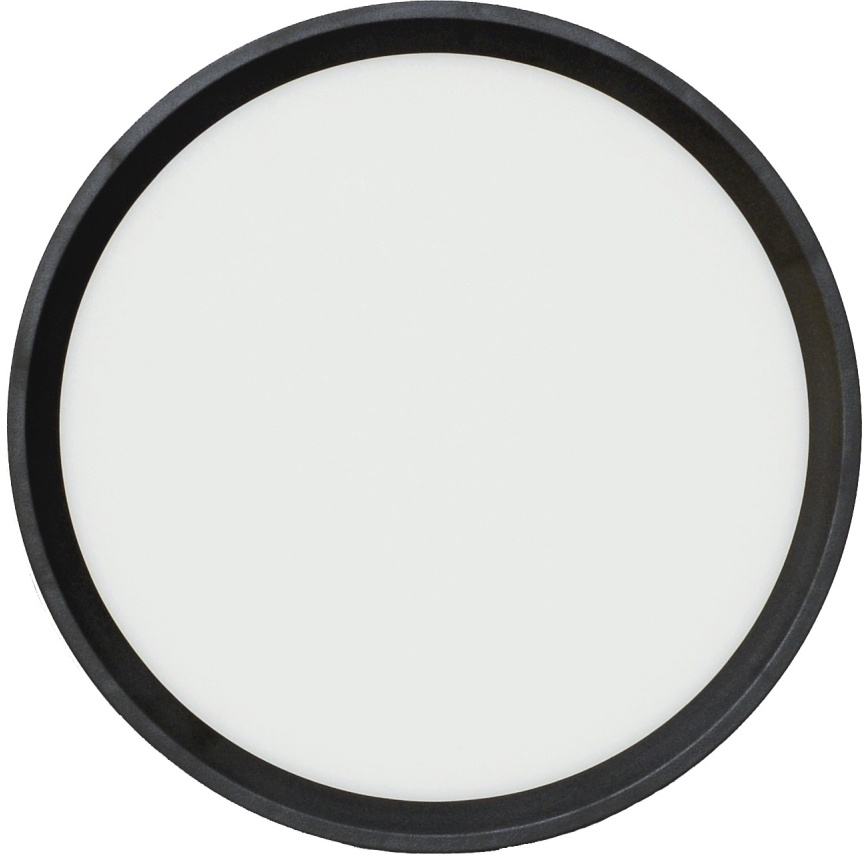 Fulgur s-42585 - Plafón LED con sensor de movimiento NOMY-S LED/18W/230V 3000/4000/6000K IP40 diá. 23 cm negro