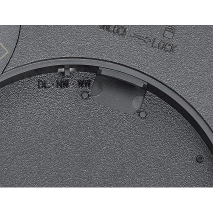 Fulgur s-42587 - Plafón LED con sensor de movimiento NOMY-S LED/24W/230V 3000/4000/6000K IP40 diá. 30 cm negro