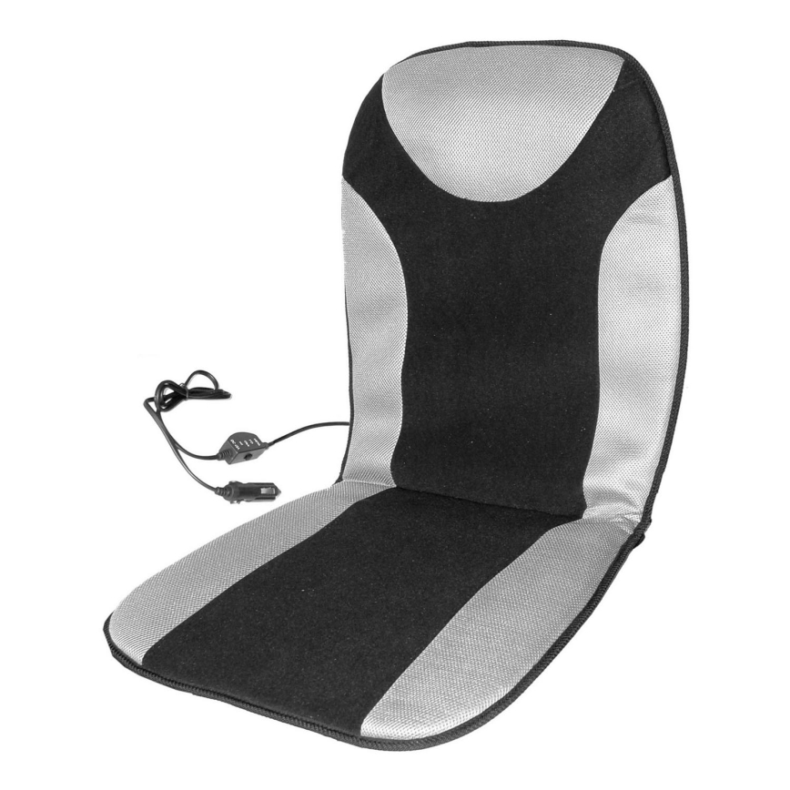 Funda de asiento calefactada con termostato 12V gris/negro