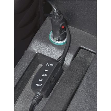 Funda de asiento calefactada con termostato 12V gris/negro