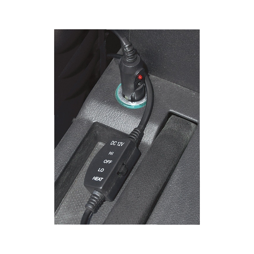 Funda de asiento calefactada con termostato 12V gris/negro