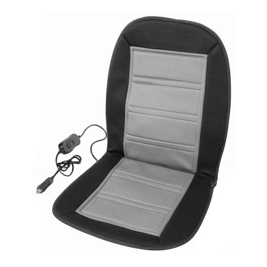 Funda de asiento calefactada con termostato 12V negro/gris