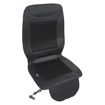 Funda de asiento calefactada con ventilación 18W/12V negro