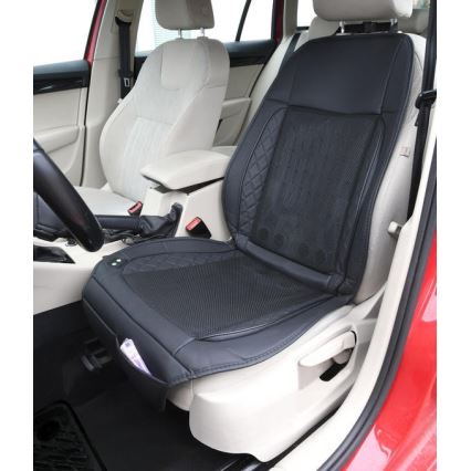 Funda de asiento de coche con ventilación 10W/12V negro