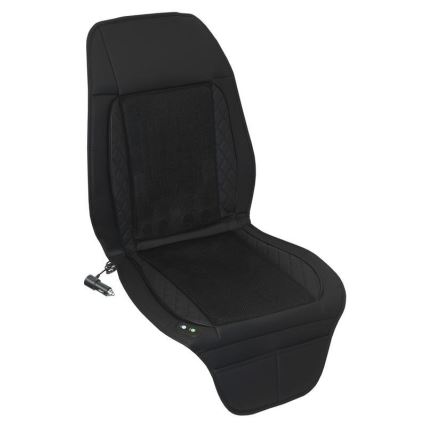 Funda de asiento de coche con ventilación 10W/12V negro