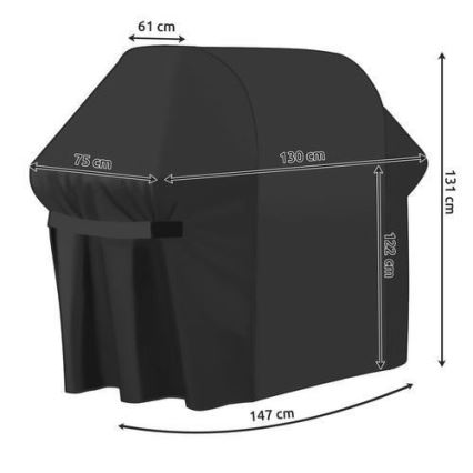 Funda para parrilla de jardín 131x130x75 cm