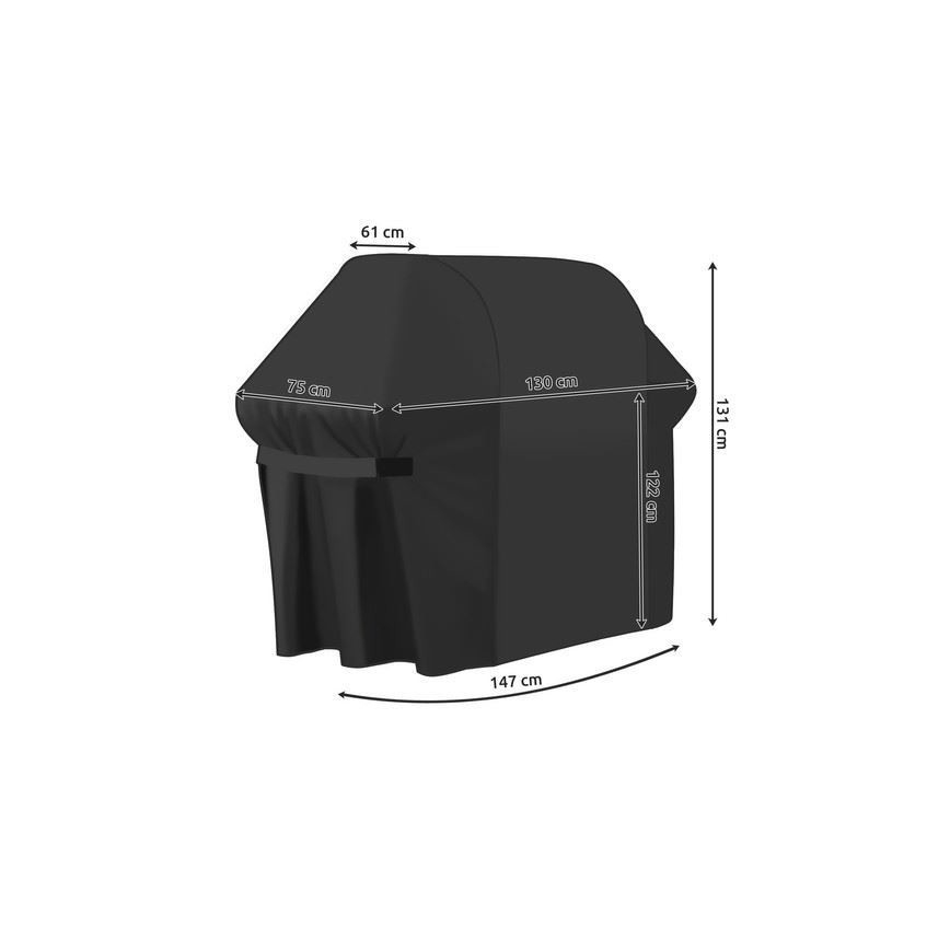 Funda para parrilla de jardín 131x130x75 cm