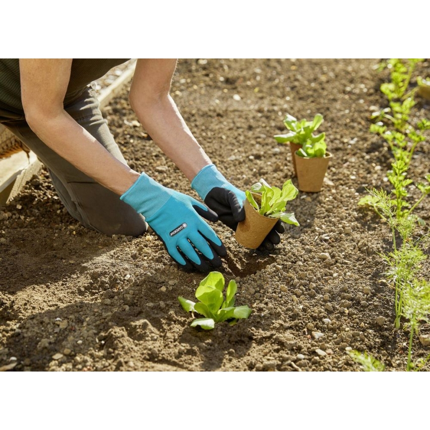 Gardena - Guantes de trabajo azul/negro