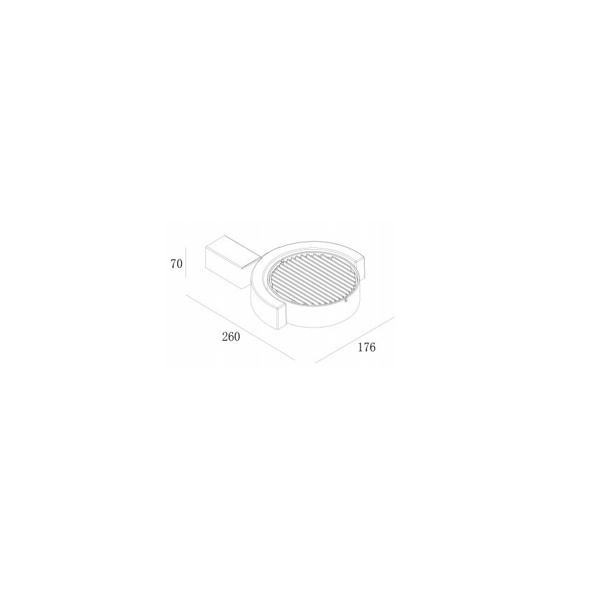 Gardino LX1241A - LED Aplique de exterior MARGHERITA LED/15W/230V IP54