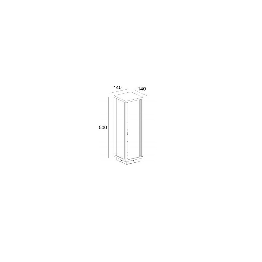 Gardino LX1463-500 - Lámpara de exterior MELISSA 1xE27/15W/230V IP54