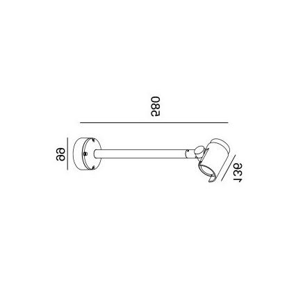 Gardino LX1674 - LED Foco de pared exterior ROSE LED/15W/230V IP65