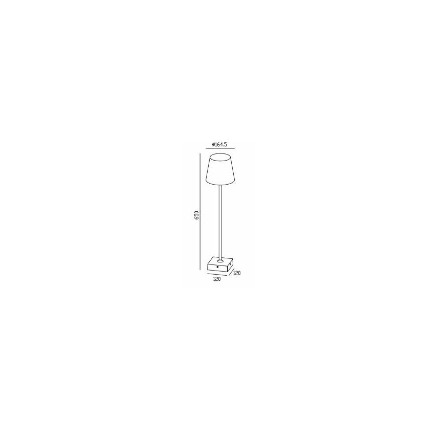 Gardino LX1793-650 - Lámpara de pie LED exterior VIOLA LED/7W/230V IP65