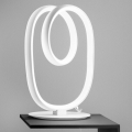 Gea Luce DIVA L BIANCO SATINATO - Lámpara de mesa LED regulable DIVA LED/17W/230V blanco