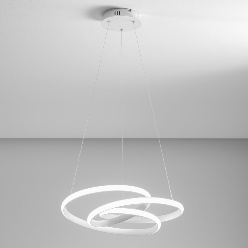 Gea Luce DIVA S P BIANCO - Lámpara de araña LED regulable DIVA LED/43W/230V blanco