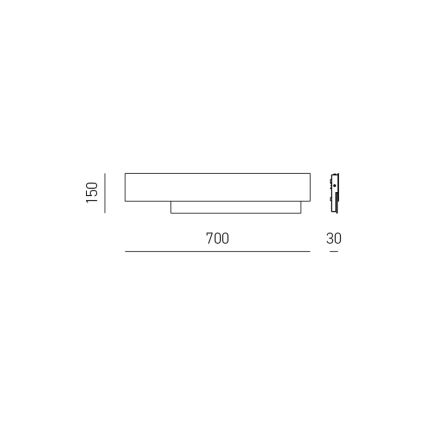 Gea Luce DOHA A G A - Aplique LED DOHA LED/25W/230V 70 cm cromo brillante