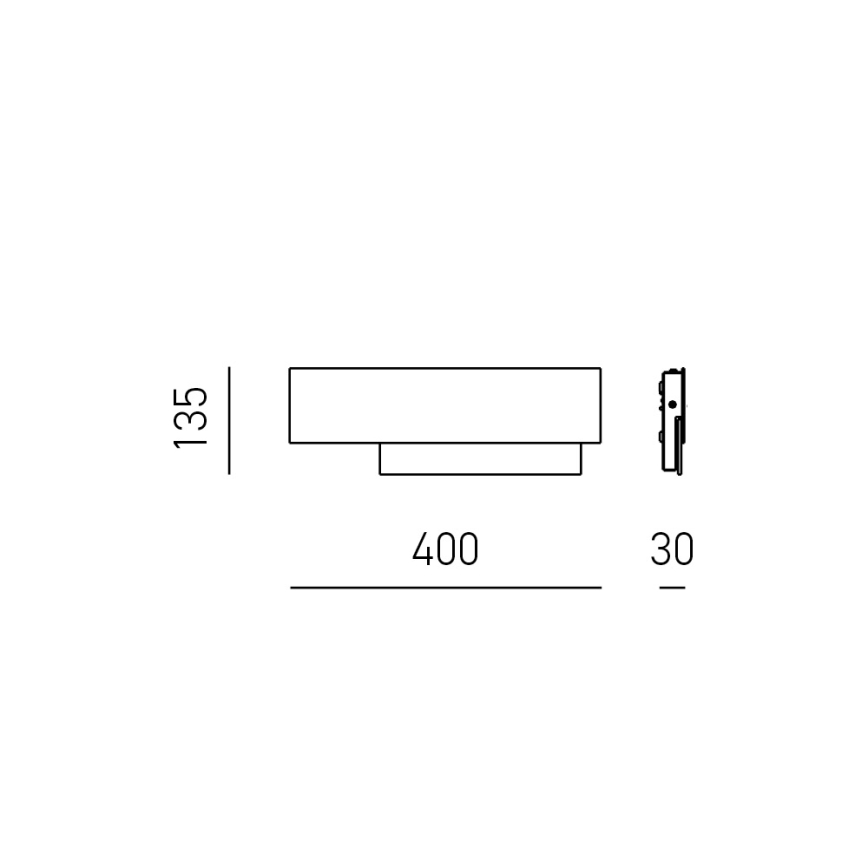Gea Luce DOHA A P A - Aplique LED DOHA LED/15W/230V 40 cm cromo brillante