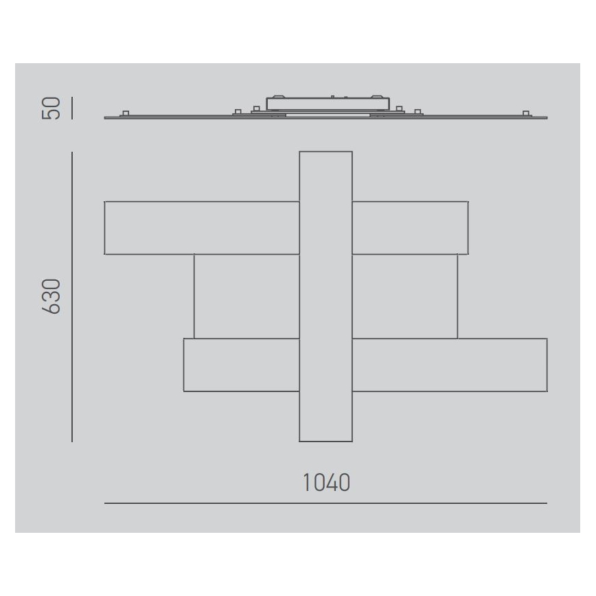 Gea Luce DOHA P G T - Plafón LED DOHA LED/50W/230V 104 cm beige
