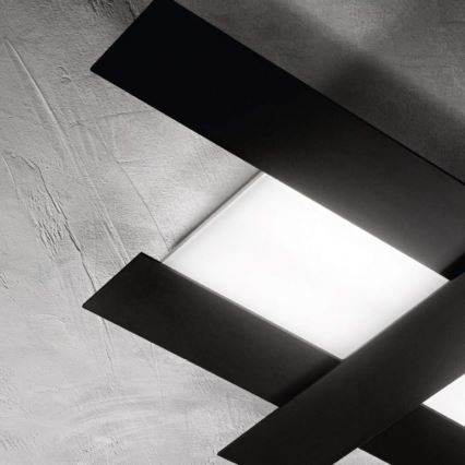 Gea Luce DOHA P M N - Plafón LED DOHA LED/40W/230V 84 cm negro