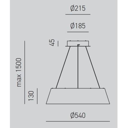 Gea Luce JULIETTE S B - Lámpara de araña LED regulable JULIETTE LED/50W/230V blanco
