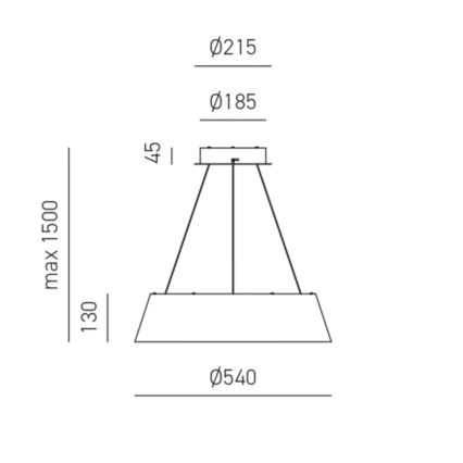 Gea Luce JULIETTE S B - Lámpara de araña LED regulable JULIETTE LED/50W/230V blanco