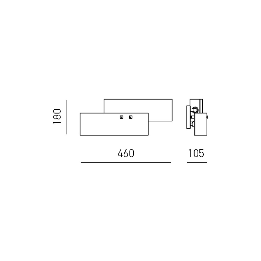 Gea Luce LARA A P arg - Aplique LARA 2xE14/42W/230V plata