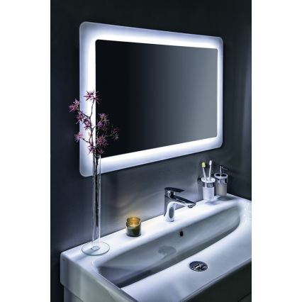 Gedy - Portacepillos de pared PIRENEI blanco leche tarros/cromo brillante