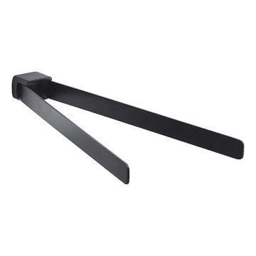 Gedy - Portatoallas giratorio de pared PIRENEI 36 cm negro mate