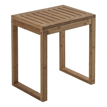Gedy - Taburete de baño HIMALAYA 39,5x44,3 cm bambú