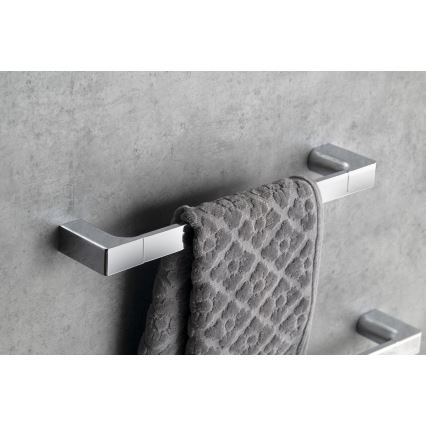 Gedy - Toallero de pared PIRENEI 6,6x35 cm cromo brillante