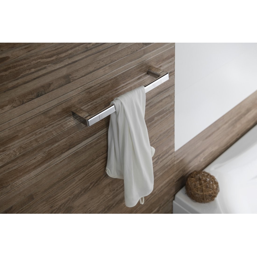 Gedy - Toallero de pared PIRENEI 6,6x35 cm cromo brillante