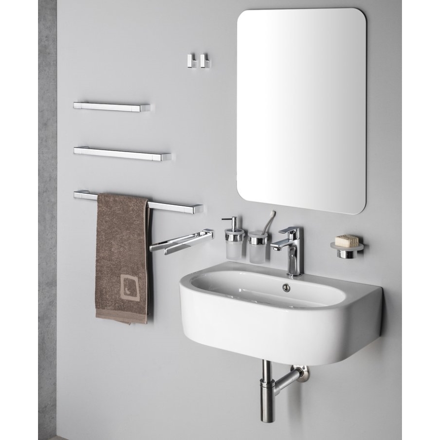 Gedy - Toallero de pared PIRENEI 6,6x80 cm cromo brillante
