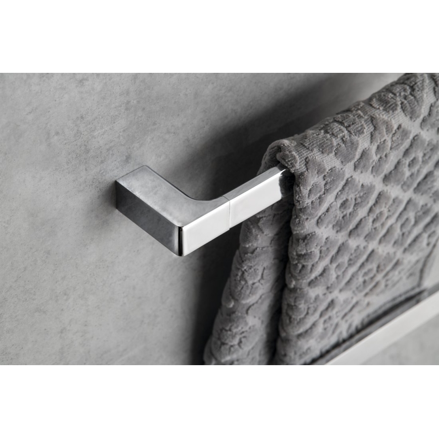 Gedy - Toallero de pared PIRENEI 6,6x80 cm cromo brillante