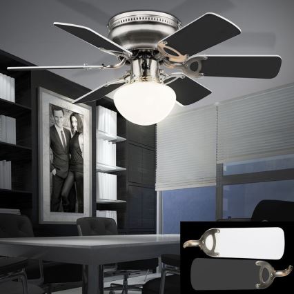 GLOBO 0307W - Ventilador de techo UGO 1xE27/60W/230V