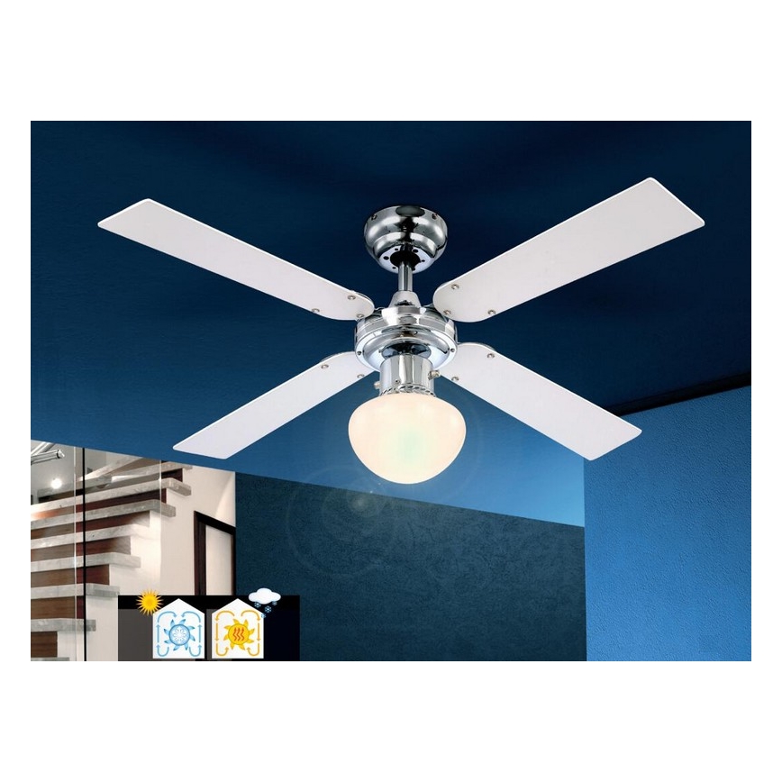 GLOBO 0330 - Ventilador de techo CHAMPION 1xE27/60W/230V