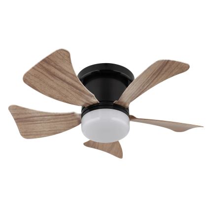 Globo - Ventilador de techo LED regulable LED/10W/230V 3000-6500K marrón + control remoto