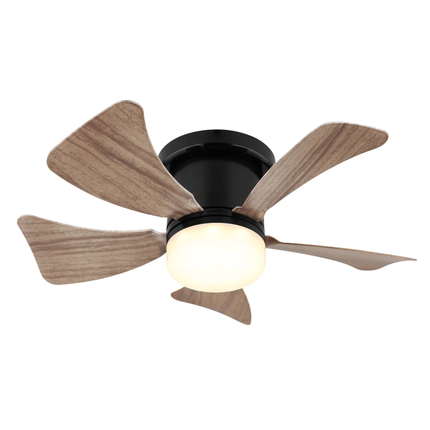 Globo - Ventilador de techo LED regulable LED/10W/230V 3000-6500K marrón + control remoto