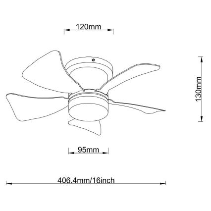 Globo - Ventilador de techo LED regulable LED/10W/230V 3000-6500K blanco + control remoto
