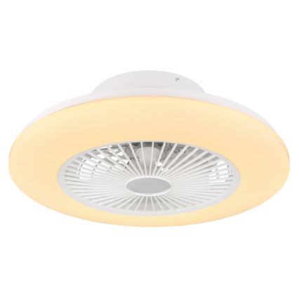 Globo - Plafón LED regulable con ventilador LED/30W/230V 3000-6500K + mando a distancia