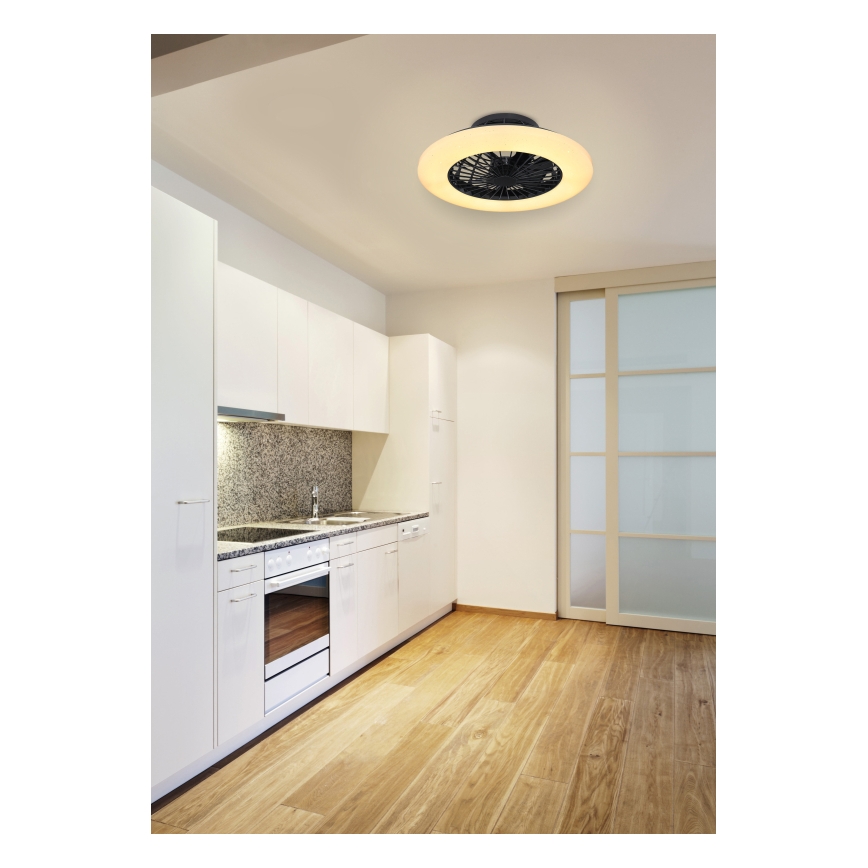 Globo - Plafón LED regulable con ventilador LED/30W/230V 3000-6500K + mando a distancia