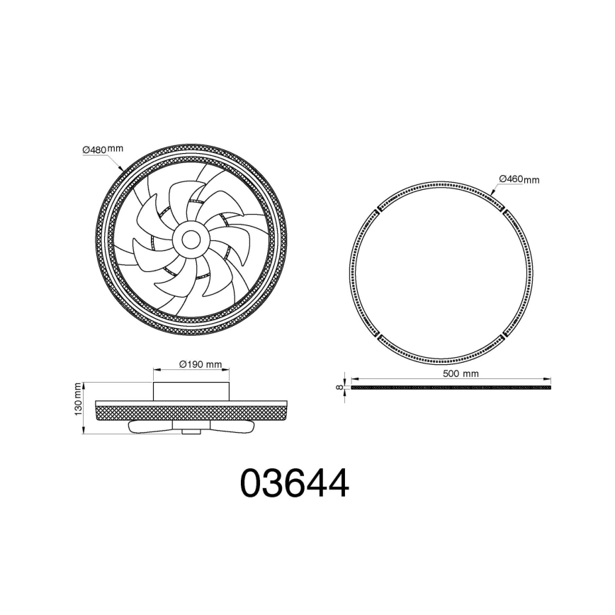 Globo - Ventilador de techo LED regulable LED/30W/230V 2700-6000K + control remoto