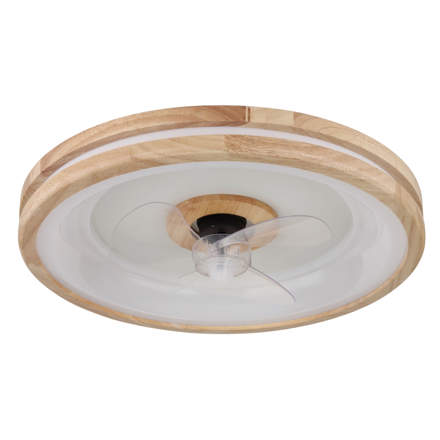Globo - Plafón LED regulable con ventilador LED/30W/230V 2700-6500K marrón + control remoto