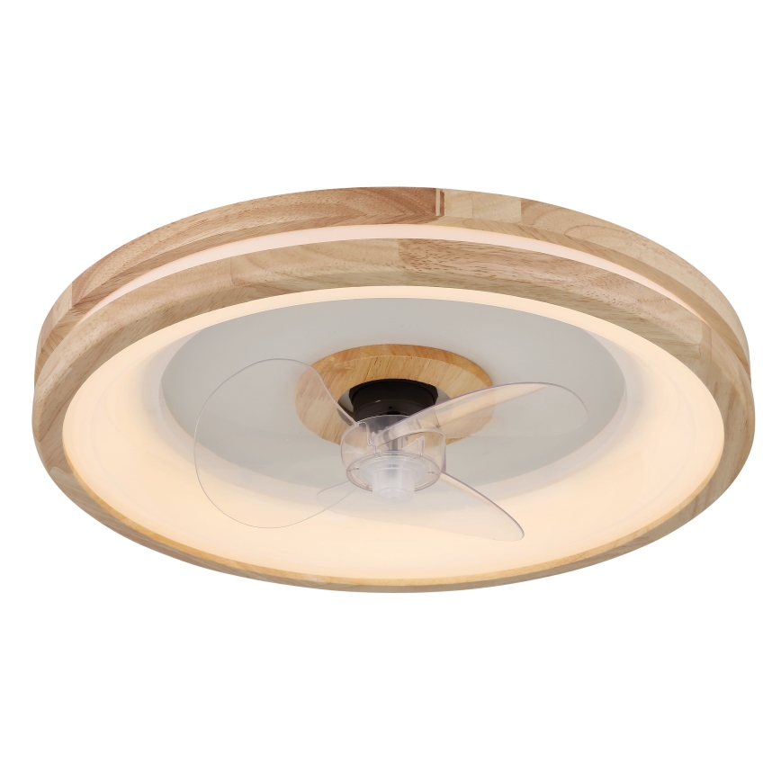 Globo - Plafón LED regulable con ventilador LED/30W/230V 2700-6500K marrón + control remoto